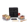 PackIt Freezable Lunch bag - Black Grid_15879