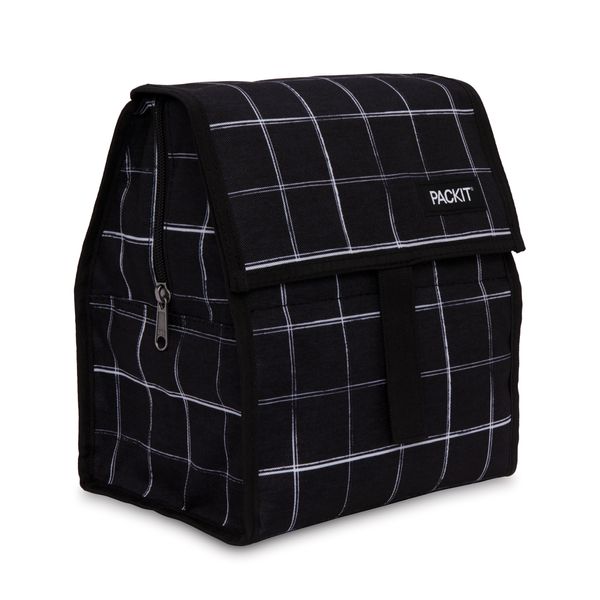 PackIt Freezable Lunch bag - Black Grid